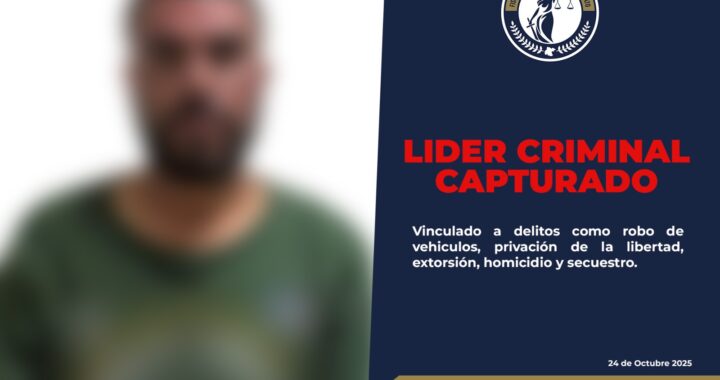 En la cárcel, líder criminal generador de violencia en la zona Laja-Bajío