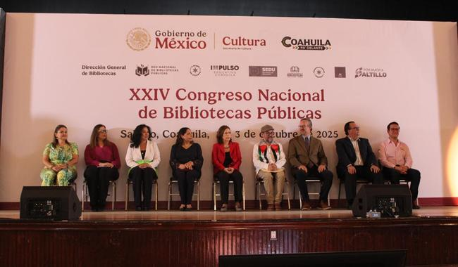 INICIA EN COAHUILA EL XXIV CONGRESO NACIONAL DE BIBLIOTECAS PÚBLICAS