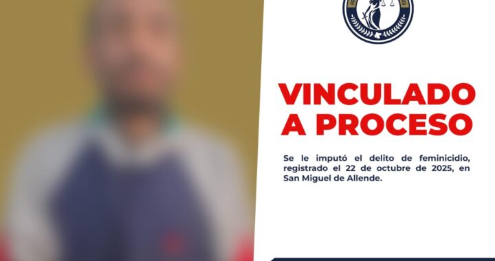 Presunto feminicida queda preso en San Miguel de Allende tras investigación de la Fiscalía