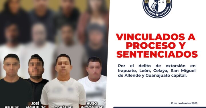 La Fiscalía de Guanajuato desarticula células de extorsionadores