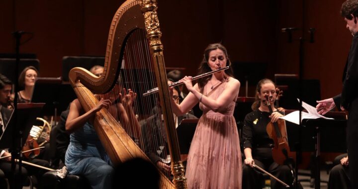 Conversan arpa y flauta en el concierto de la OSUG