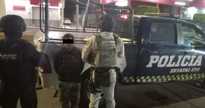 Detienen Células Mixtas a un hombre en Irapuato; le aseguran un arma y 22 cartuchos