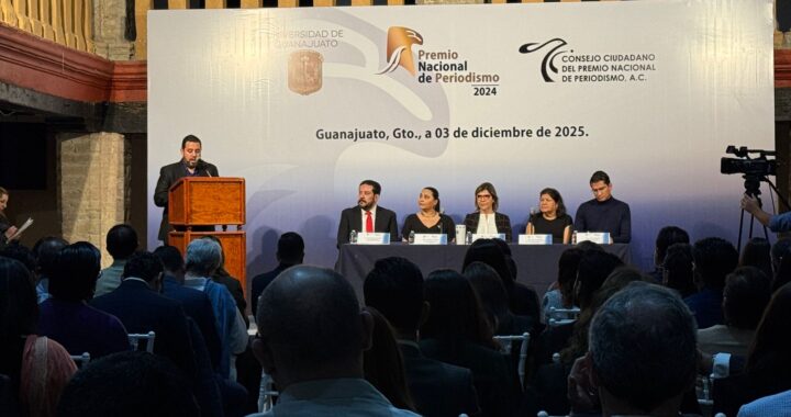 Galardonan desde Guanajuato capital a los ganadores del premio nacional de periodismo