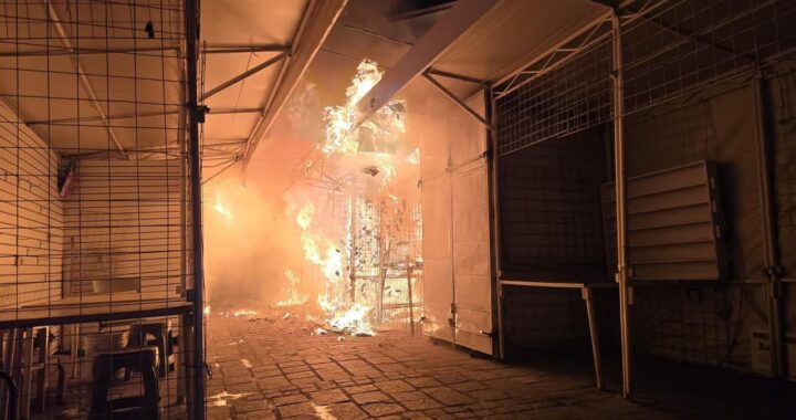 Se incendian comercios al exterior del mercado Hidalgo