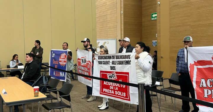 Campesinos exigen al Congreso frenar la deuda para construir el Acueducto Solís-León