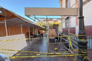 Llevan el 80 por ciento de los trabajos de rehabilitación en los locales semifijos del mercado Hidalgo