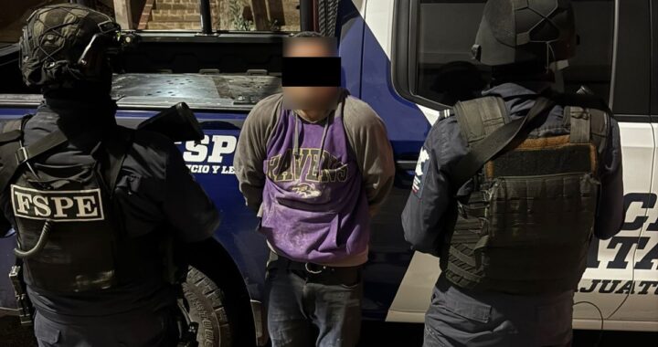 Rescata FSPE a persona menor de edad y detiene a presunto responsable en Guanajuato capital