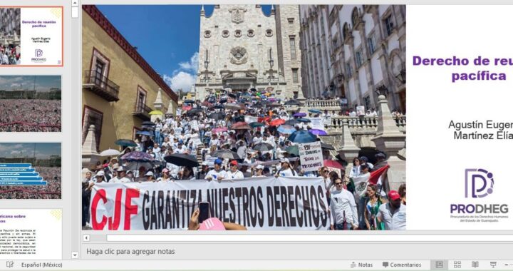 Sensibilizan sobre el derecho a la manifestación de las mujeres