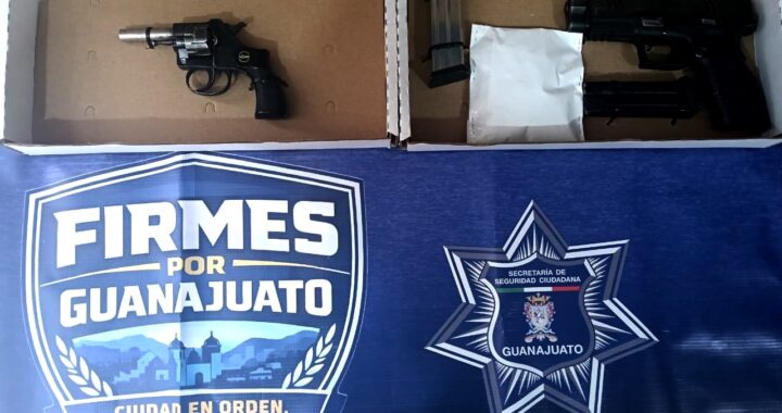 Detienen a hombre armado, aseguran dos armas de fuego durante operativo en zona rural