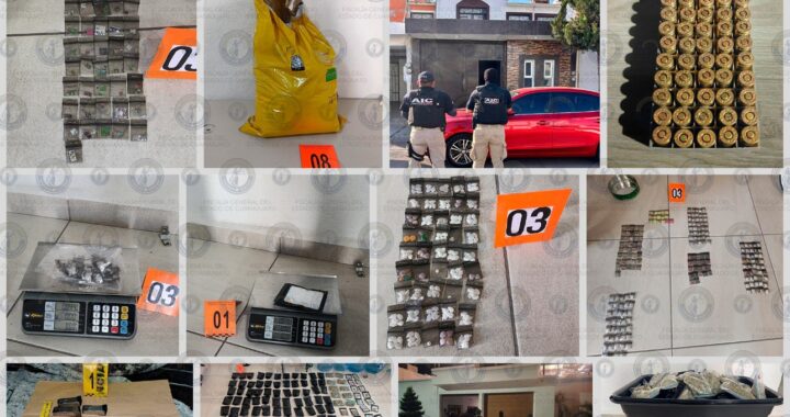 Ejecutan cateos en León: aseguran armas, drogas y detiene a 6 personas
