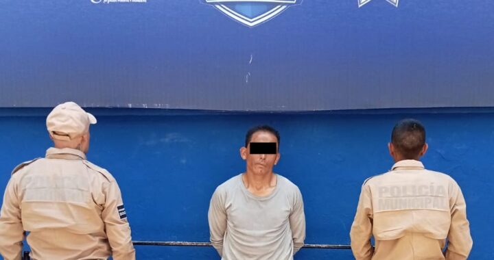 Detienen a presunto ladrón de transeúntes tras persecución con apoyo del C4