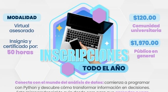 Universidad de Guanajuato impulsa formación en análisis de datos con la microcredencial “Introducción a Python”