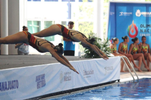 10 AÑOS DESPUÉS LA BELLEZA DE LA NATACIÓN ARTÍSTICA ENGALANA EL REGRESO DE LA OLIMPIADA NACIONAL A GUANAJUATO CAPITAL