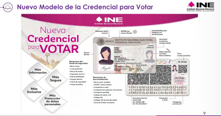 La nueva Credencial para Votar incorpora tecnologías de última generación que fortalecen la protección contra la falsificación