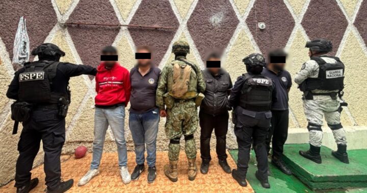 Operativo en Uriangato: detienen a cuatro presuntos integrantes de un grupo delictivo