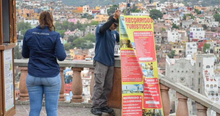 Continúa recuperación de espacios públicos: intervienen zona del Mirador del Pípila