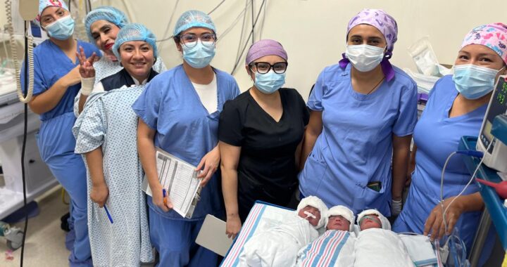 Nacen trillizos en San Luis de la Paz; personal médico destaca exitoso procedimiento