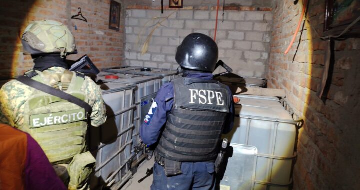Asegura SSP dos centros de almacenamiento de combustible en Villagrán y Pénjamo
