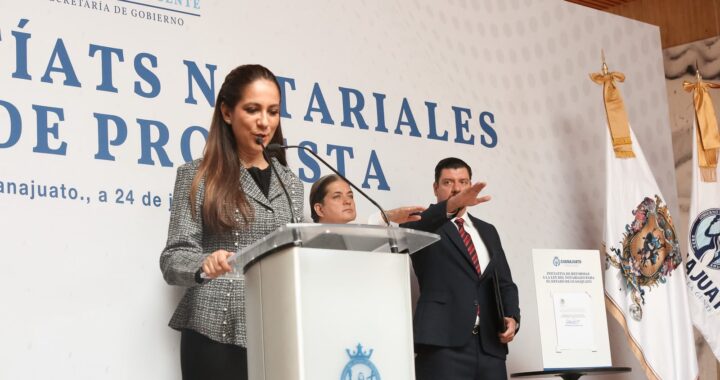 Anuncia gobernadora reforma integra a la Ley del Notariado Público de Guanajuato