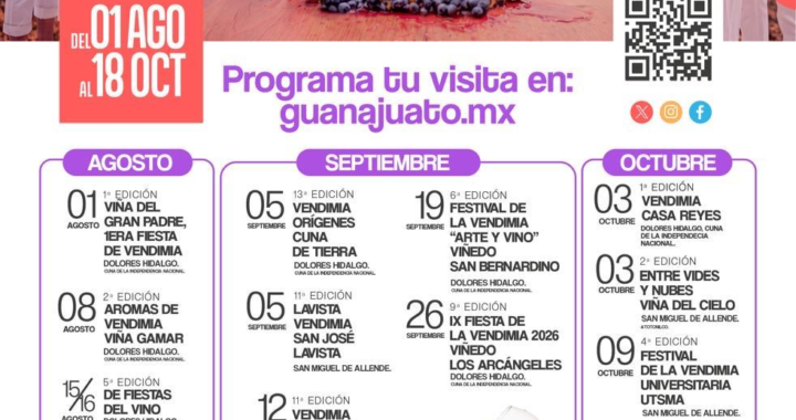 Guanajuato abre sus viñedos al mundo: más de dos meses de vino, gastronomía y tradición