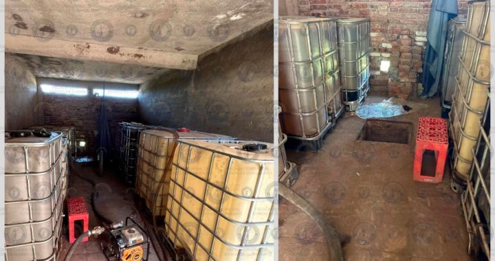 Aseguran 8 mil 200 litros de hidrocarburo durante cateo en Romita