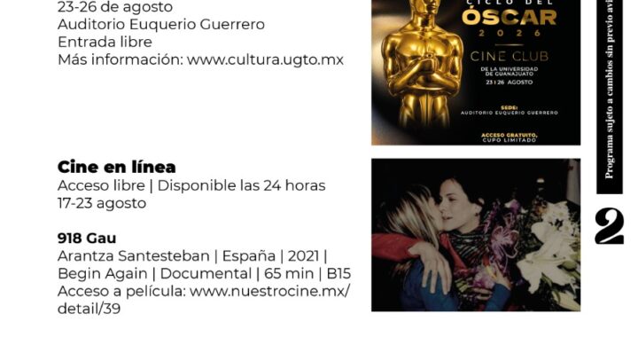 Cultura UG abre sus escenarios al cine, las artes escénicas y la música