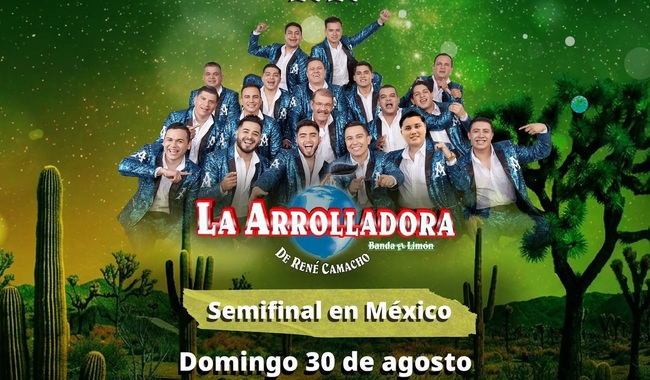 LA ARROLLADORA BANDA EL LIMÓN DE RENÉ CAMACHO, INVITADA ESPECIAL A LA SEMIFINAL DE MÉXICO CANTA 2026 EN MAZATLÁN