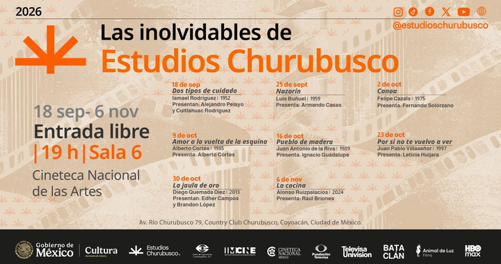 “LAS INOLVIDABLES DE ESTUDIOS CHURUBUSCO” CELEBRA A UNA DE LAS MÁS IMPORTANTES INSTITUCIONES CINEMATOGRÁFICAS DE NUESTRO PAÍS
