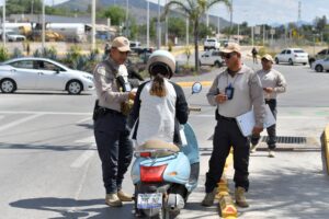 Refuerzan la seguridad vial con operativo “Motociclista Responsable” en la zona sur de la capital